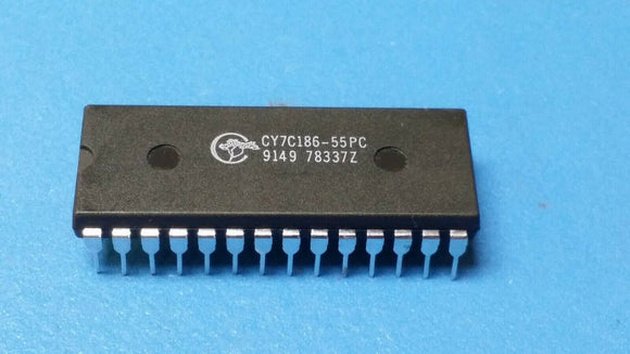 (1 PC) CY7C186-55PC CYPRESS Standard SRAM, 8KX8, 55ns, CMOS, PDIP28