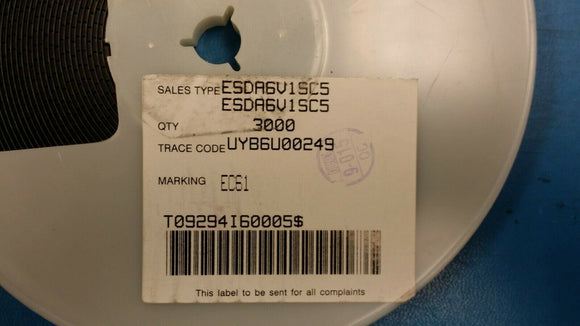 (20pcs) ESDA6V1SC5 ESD Suppressor Diode TVS Uni-Dir 5.25V 5-Pin SOT-23