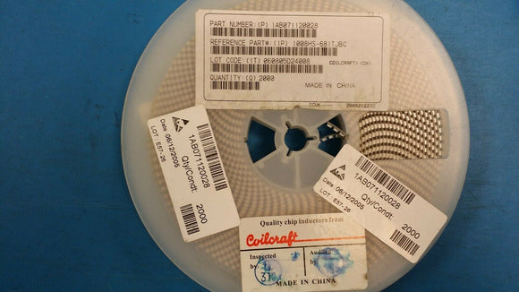 (100pcs) 1008HS-681TJBC General Purpose Inductor, 0.68uH, 5%, 1 Element, Ceramic