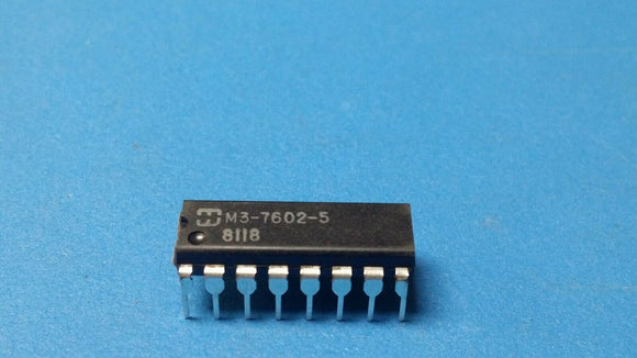 (2 PCS) HM3-7602-5 HARRIS OTP ROM, 32X8, 50ns, TTL, PDIP16