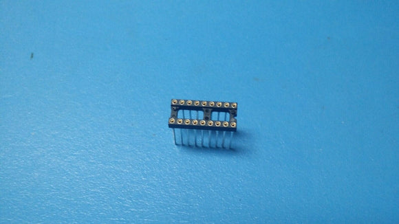 (2 PCS) SPEC18WW AUGAT 18 Pin Wire Wrap 300 mil DIP 2.54mm IC Sockets GOLD TIN