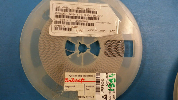 (20pcs) 0805CS-080XJLC Fixed Inductors 0805 8.2nH Unshld 5% 120mOhms AEC-Q200
