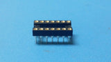 (10 PCS) AT-SMSK-14-3  IC DIP SOCKET 14PIN GOLD MACHINED ROHS