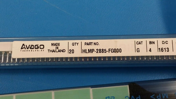 (10 PCS) HLMP-2885-FG000 AVAGO LED Uni-Color Green 565nm 16-Pin DIP ROHS