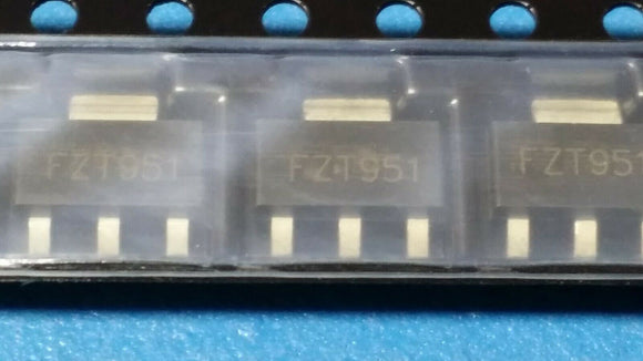 (10 PCS) FZT951TA ZETEX Bipolar (BJT) Transistor PNP 120MHz SOT-223 ROHS