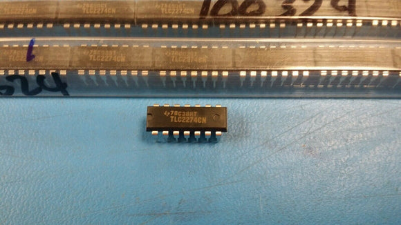(2 PCS) TLC2274CN TI General Purpose Op Amplifier 4 Circuit Rail-to-Rail 14-PDIP