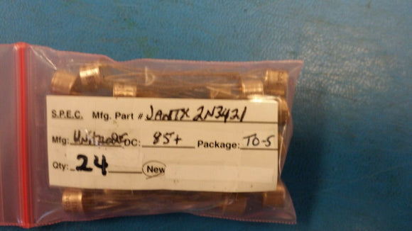 (1 PC) JANTX2N3421 Bipolar (BJT) Transistor NPN 80V 3A 1W TO-5