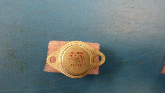 (1 PC) 2SD870 TOSHIBA Power Bipolar Transistor 5A 600V 1-Element, NPN TO-3