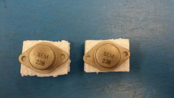 (1 PC) SEM238 NTE238 Trans GP BJT NPN 750V 8A 3-Pin(2+Tab) TO-3