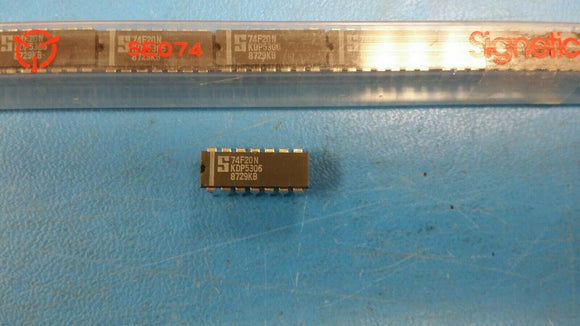 (10 PCS) 74F20N SIGNETICS NAND Gate IC 2 Channel 14-PDIP