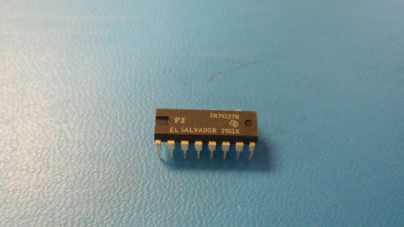 (1 pcs) SN74157N LOGIC MUX, QUAD, 2-INPUT, STD-TTL, 16 Pin, Plastic, DIP