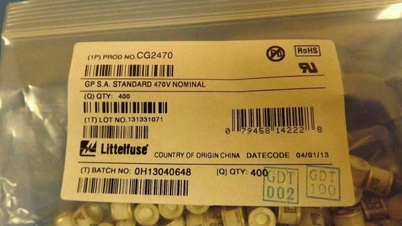 (1200PCS) CG2470 GAS DISCHARGE TUBES 470V 20KA