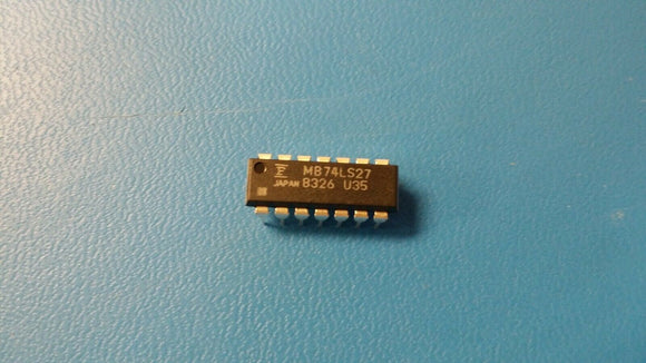 (20pcs) MB74LS27P Logic Circuit, 3 3-Input NOR, LS-TTL, 14 Pin, Plastic, DIP