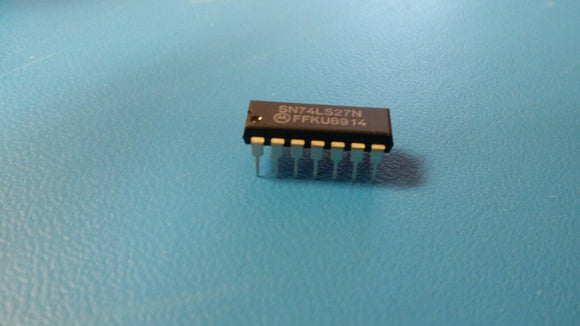 (10pcs) SN74LS27N Logic Circuit, 3 3-Input NOR, LS-TTL, 14 Pin, Plastic, DIP