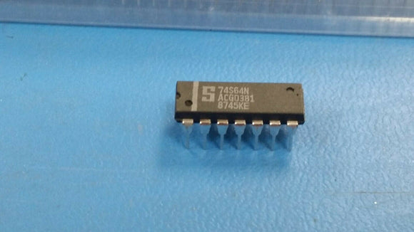 (10PCS) SIGNETICS 74S64N AND-OR-Invert Gate S Series 1-Func 11-Input TTL PDIP14