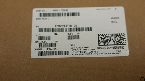 (1pc) EPM7128EQI100-20  IC CPLD 128MC 20NS 100QFP