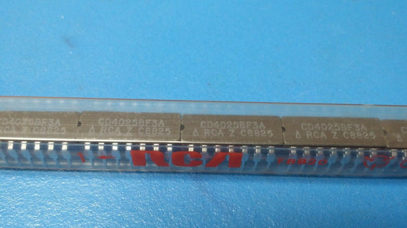 (1 PC) CD4025BF3A RCA Logic Gates 3-ch, 3-input, 3-V to 18-V NOR gates 14-CDIP