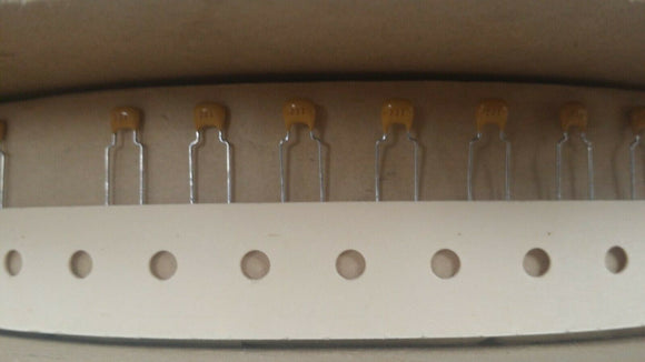 (25 PCS) C322C221K2G5CA KEMET Cap Ceramic 220pF 200V C0G 10% Radial 5.08mm 125°C