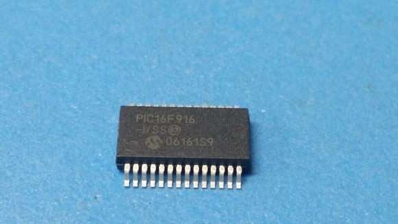 (2 PCS) PIC16F916-I/SS MICROCHIP IC MCU 8BIT 14KB FLASH 28SSOP