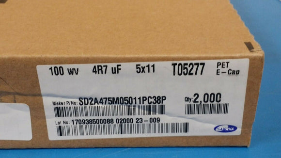 (2000pcs) SD2A475M05011PC Aluminum Electrolytic Capacitor, Polarized, Aluminum (