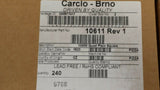 (50 PCS) 10611 CARLCO 19.9mm LED Lens 10mm QUAD Optic Plain Square Flange