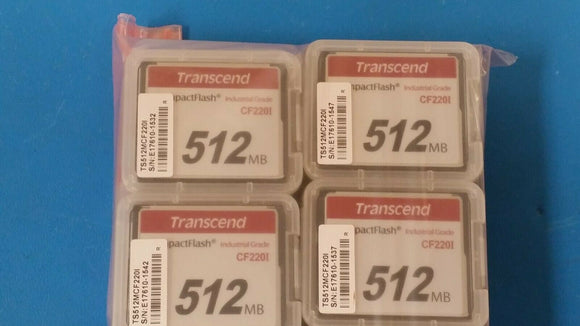 (1pc) TS512MCF220I Transcend CF220I CompactFlash Industrial 512 MB SLC Compact F