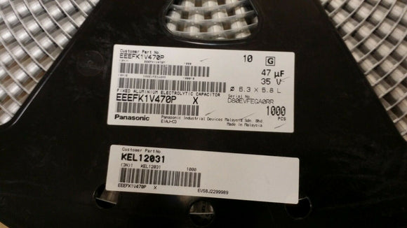 (100pcs) EEEFK1V470P CAP ALUM 47UF 20% 35V SMD