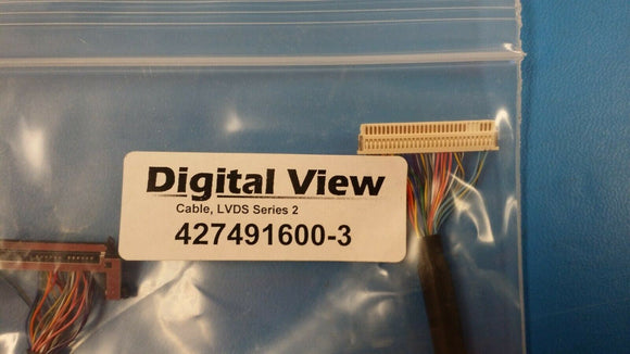 (1pc) 427491600-3 Cable Assembly Audio/Video 0.46m RCA to RCA F-F Crimp-Crimp