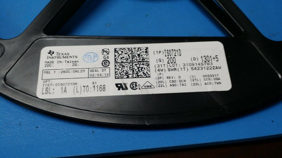 (1 PC) ISO721DRG4 TI DGTL ISO 2500VRMS 1CH GP 8SOIC ROHS