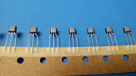 (100 PCS) ZTX752, ZTX752STOA Trans GP BJT PNP 80V 2A TO-92