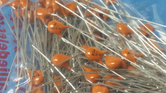(10PCS) 562R5GAT10 VISHAY CERAMIC CAPACITOR 100PF, 1000V, X5F, 20%,105°C RADIAL