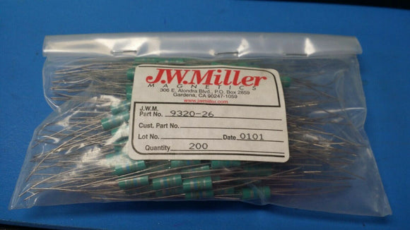 (10 PCS) 9320-26 JW MILLER Fixed RF Inductor 1.8uH 10% Radial
