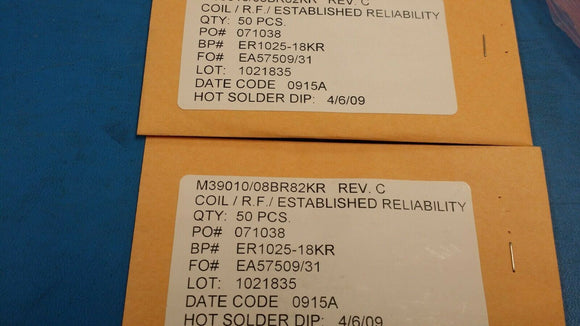 (1pc) ER1025-18KR Fixed Inductors .82uH 10% .85ohm Est Reli ThruHole RF