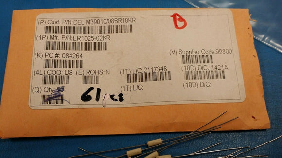 (1pc) ER1025-02KR Fixed Inductors .18uH 10% .12ohm Est Reli ThruHole RF