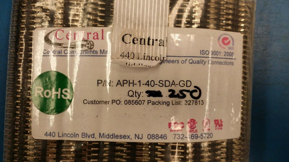 (10pcs) APH-1-40-SDA-GD Board Connector, 40 Contact(s), 1 Row(s), Male, Straight