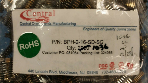 (10pcs) BPH-2-16-SD-SG Headers and Edge Type Connector