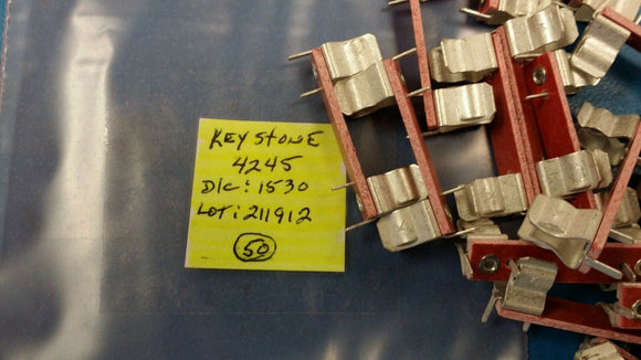 (10pcs) 4245 Fuse Holder, THM, Press-Fit, 1 Fuse, Fuse Size 3AG, 15 A, PBT/Brass