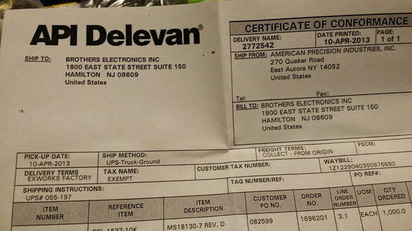 (10pcs) 1537-10K 820 nH Unshielded Molded Inductor 1.02 A 220mOhm Max Axial