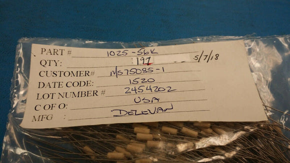 (10pcs) 1025-56K 33 µH Unshielded - Inductor 130 mA 3.4Ohm Max Axial