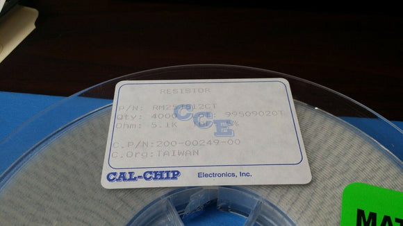 (10 PCS) RM25J512CT CAL-CHIP, RESISTOR SMD 5.1K OHM 5% 1W 2512