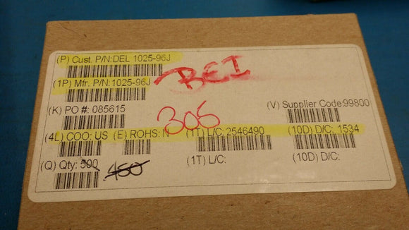 (10pcs) 1025-96J 120 nH Unshielded Molded Inductor 1.3 A 90mOhm Max Axial