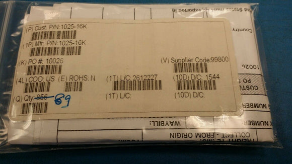 (10pcs) 1025-16K 680 nH Unshielded Molded Inductor 500 mA 600mOhm Max Axial