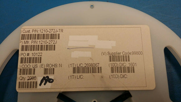 (10pcs) 1210-272J 2.7 µH Unshielded - Inductor 411 mA 1.1Ohm Max 1210 (3225 Metr