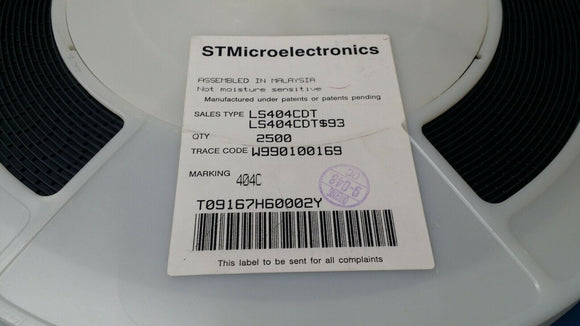 (10 PCS) LS404CDT STMICRO OP Amp Quad GP ±18V/36V SOIC-14