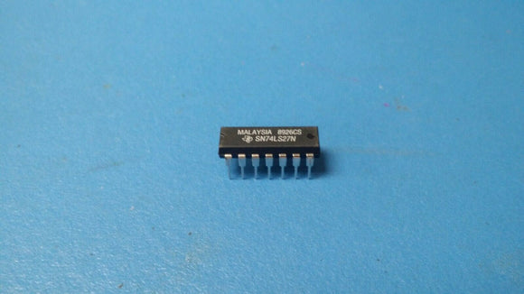 (10pcs) SN74LS27N TI Logic Circuit, 3 3-Input NOR, LS-TTL, 14 Pin, Plastic, DIP