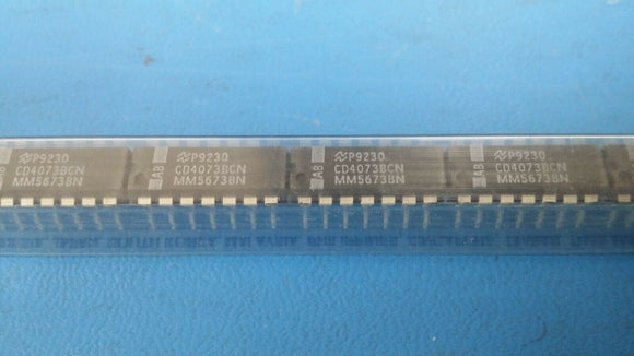(10 PCS) CD4073BCN NSC TRIPLE 3-INPUT AND GATE, PDIP14