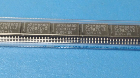 (10) COP87L42RJM-1N NSC Microcontroller 8Bit OTPROM COP800 CPU 10MHz CMOS SOIC16