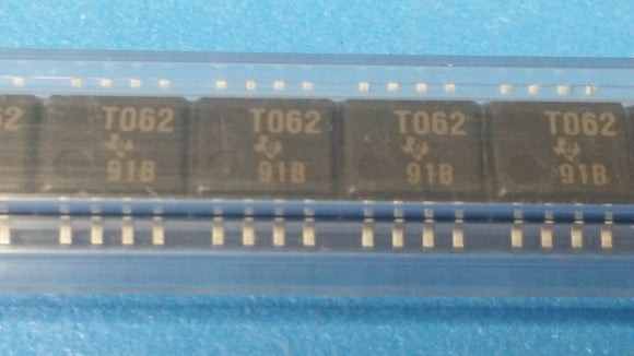 (10 PCS) TL062CPS TI Op Amps Dual Low-Noise JFET-Input SOIC-8PIN