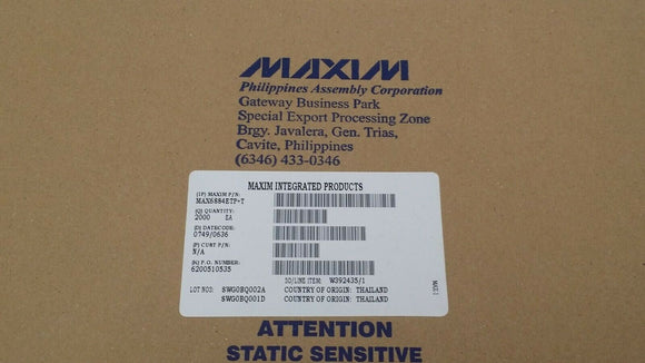 (2000 PCS) MAX6884ETP+T MAXIM IC VOLT SUPERVISOR 6 CHANNEL 20TQFN ROHS