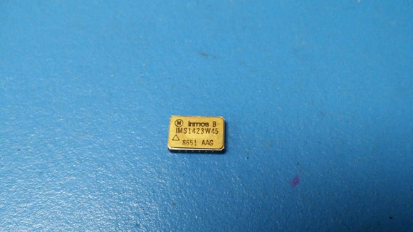 (1 PC) IMS1423W-45 INMOS Standard SRAM, 4KX4, 40ns, CMOS, LCC-20 VINTAGE 1986